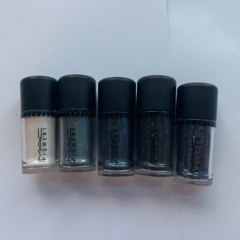Set of 5 - MAC 4 Pigments and 1 Glitter (all mini)